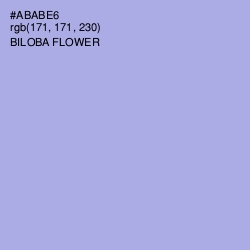 #ABABE6 - Biloba Flower Color Image