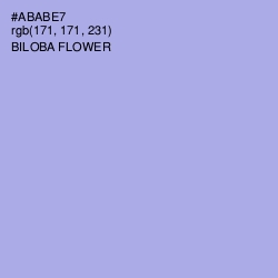 #ABABE7 - Biloba Flower Color Image