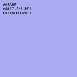 #ABABF1 - Biloba Flower Color Image