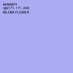 #ABABF4 - Biloba Flower Color Image