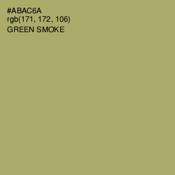 #ABAC6A - Green Smoke Color Image