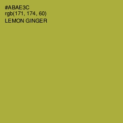 #ABAE3C - Lemon Ginger Color Image