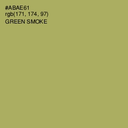 #ABAE61 - Green Smoke Color Image