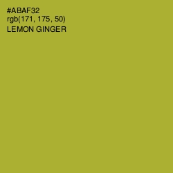 #ABAF32 - Lemon Ginger Color Image