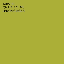 #ABAF37 - Lemon Ginger Color Image