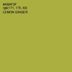 #ABAF3F - Lemon Ginger Color Image
