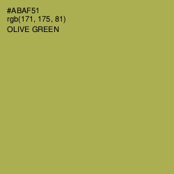 #ABAF51 - Olive Green Color Image