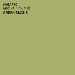 #ABAF6C - Green Smoke Color Image