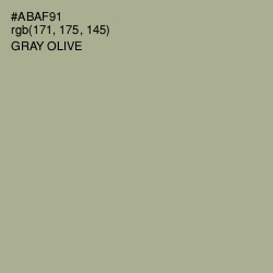 #ABAF91 - Gray Olive Color Image