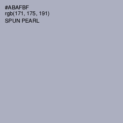 #ABAFBF - Spun Pearl Color Image