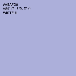 #ABAFD9 - Wistful Color Image
