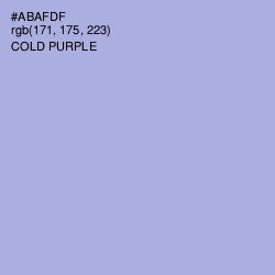 #ABAFDF - Cold Purple Color Image