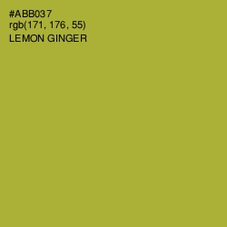 #ABB037 - Lemon Ginger Color Image