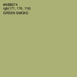 #ABB074 - Green Smoke Color Image