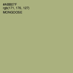 #ABB07F - Mongoose Color Image