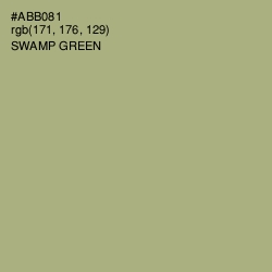 #ABB081 - Swamp Green Color Image