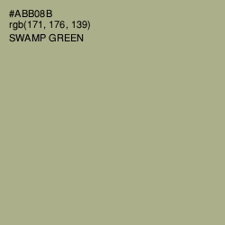 #ABB08B - Swamp Green Color Image