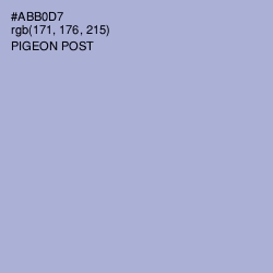 #ABB0D7 - Pigeon Post Color Image