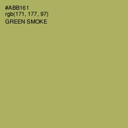 #ABB161 - Green Smoke Color Image