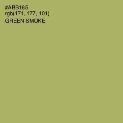 #ABB165 - Green Smoke Color Image