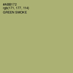 #ABB172 - Green Smoke Color Image