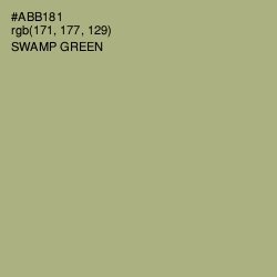 #ABB181 - Swamp Green Color Image