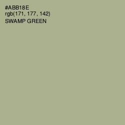 #ABB18E - Swamp Green Color Image