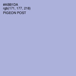 #ABB1DA - Pigeon Post Color Image