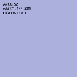 #ABB1DC - Pigeon Post Color Image