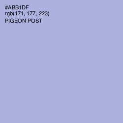 #ABB1DF - Pigeon Post Color Image