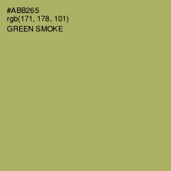 #ABB265 - Green Smoke Color Image