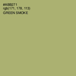 #ABB271 - Green Smoke Color Image