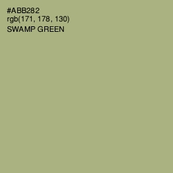 #ABB282 - Swamp Green Color Image