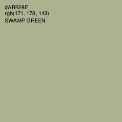 #ABB28F - Swamp Green Color Image