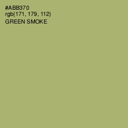 #ABB370 - Green Smoke Color Image