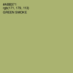 #ABB371 - Green Smoke Color Image