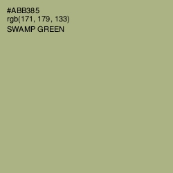 #ABB385 - Swamp Green Color Image