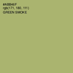 #ABB46F - Green Smoke Color Image