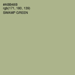 #ABB48B - Swamp Green Color Image