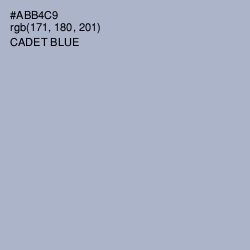 #ABB4C9 - Cadet Blue Color Image