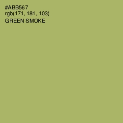 #ABB567 - Green Smoke Color Image