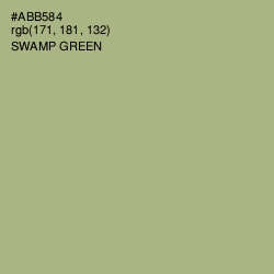 #ABB584 - Swamp Green Color Image