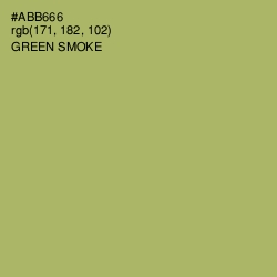 #ABB666 - Green Smoke Color Image