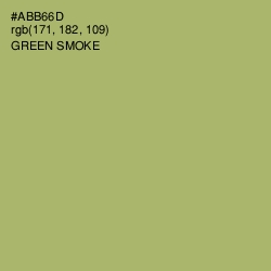 #ABB66D - Green Smoke Color Image