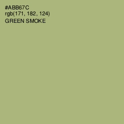 #ABB67C - Green Smoke Color Image