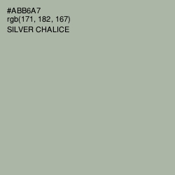 #ABB6A7 - Silver Chalice Color Image