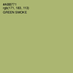 #ABB771 - Green Smoke Color Image