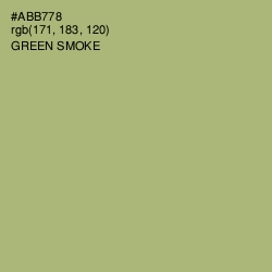 #ABB778 - Green Smoke Color Image