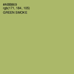 #ABB869 - Green Smoke Color Image