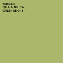 #ABB86B - Green Smoke Color Image